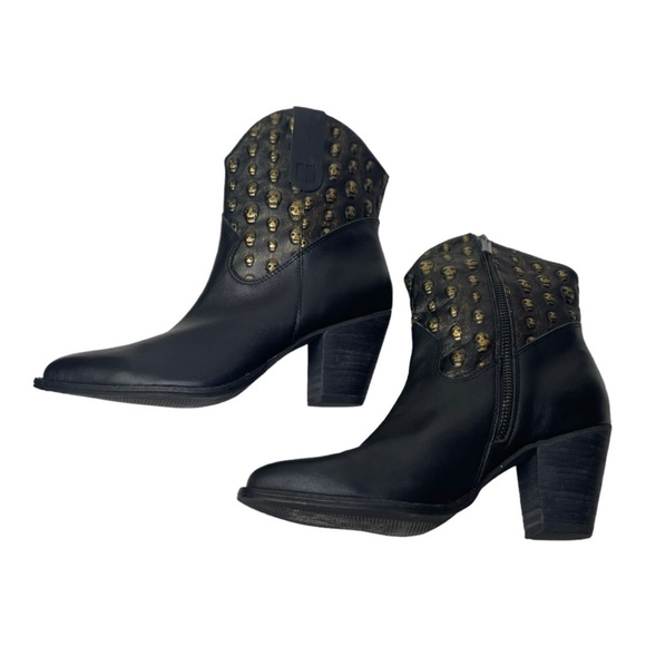 NWOT Modern Vice Women’s Scully Black Leather Ankle Boots - Picture 5 of 13